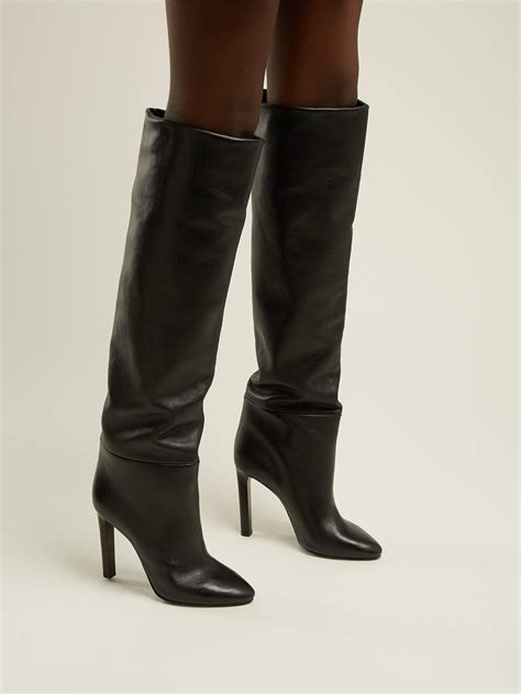 shocking ysl mascara boots|ysl knee high boots.